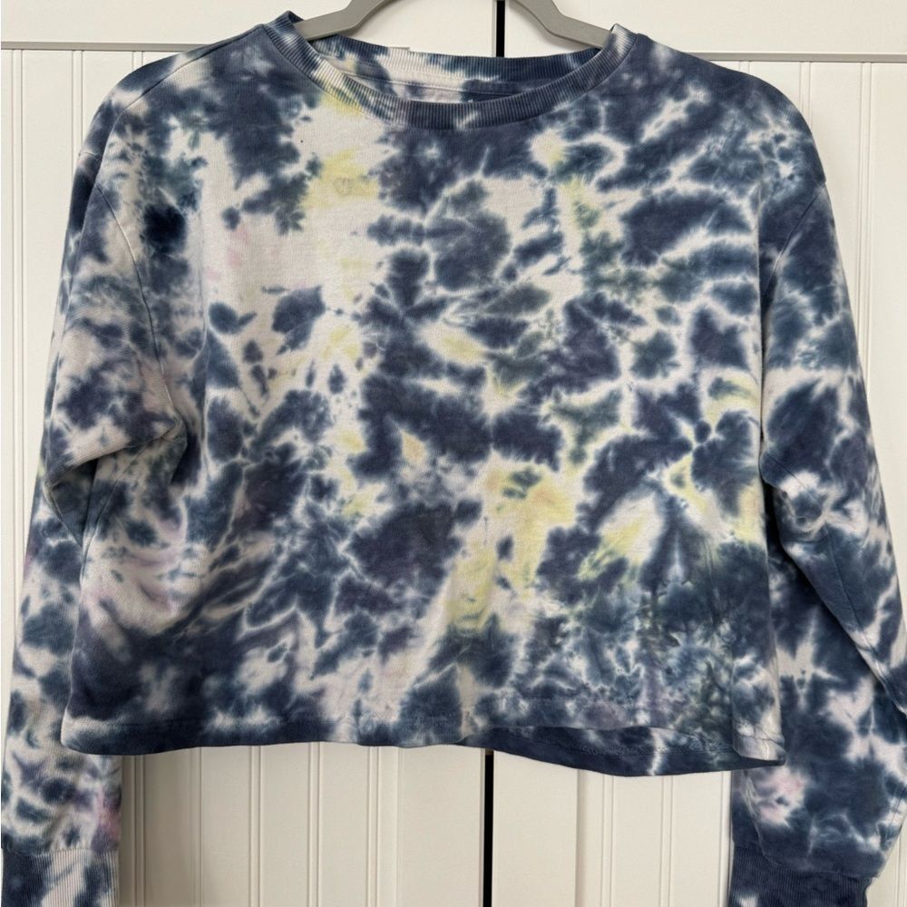 Tie-Dye Cropped Women Top - Size Small